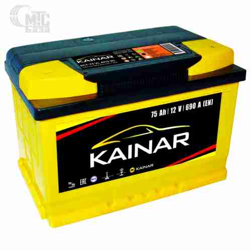Аккумулятор  KAINAR 6СТ-75 АзЕ  Standart Plus 278x175x190 мм EN690 А